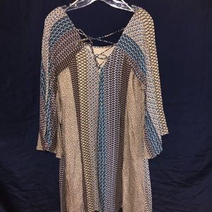 Easel multi colored dress